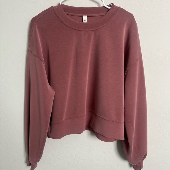 Lululemon Softstreme Perfectly Oversized Cropped Crew - Picture 1 of 4